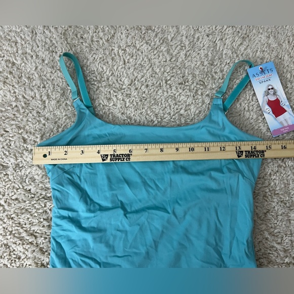 Women's Large Assets By Spanx Blue Top This Cami NWT - Picture 7 of 8